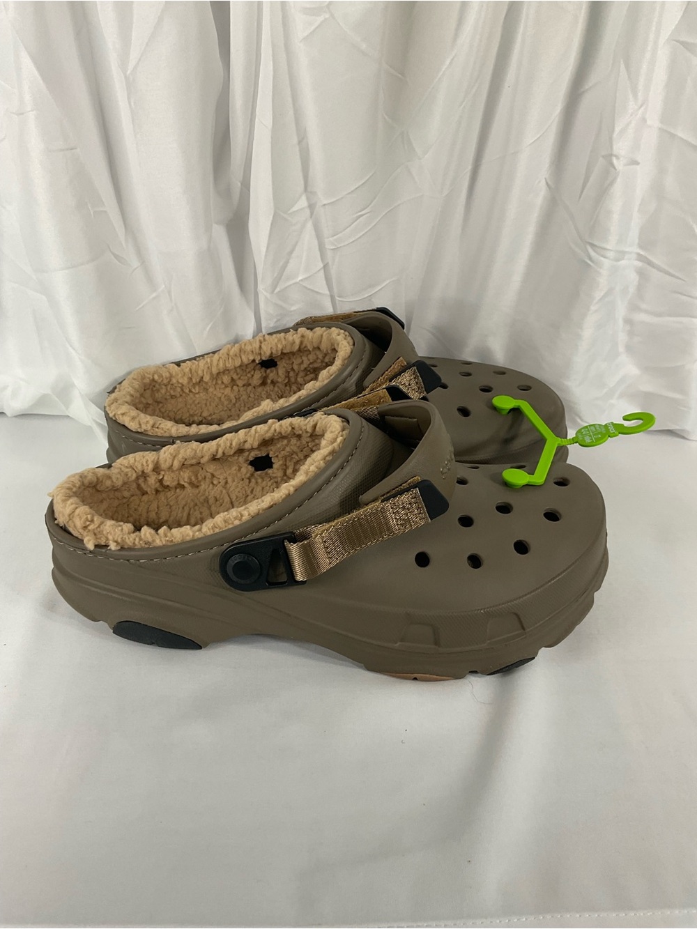 CROCS all terrain lined clog - M9/w11 Taupe with Beige Lining - Picture 5 of 10